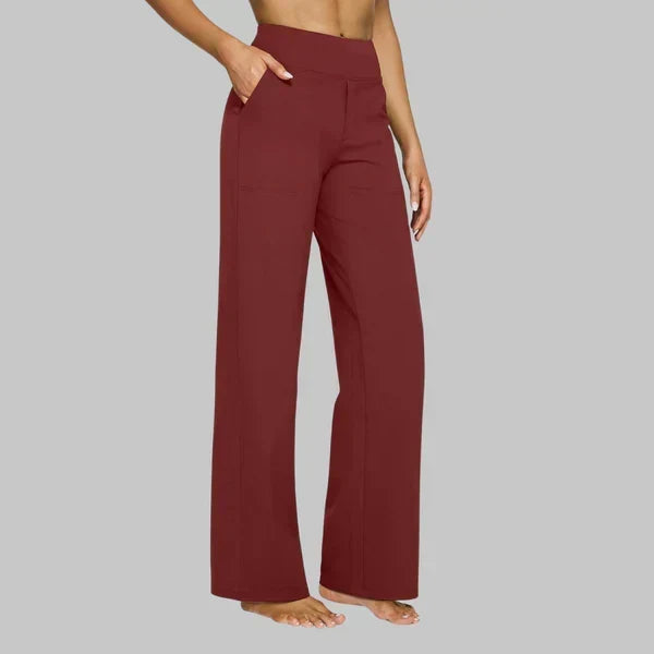 Calista | Women's Straight-Leg Jersey Trousers