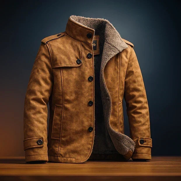 Cesare | Men's Suede Winter Coat