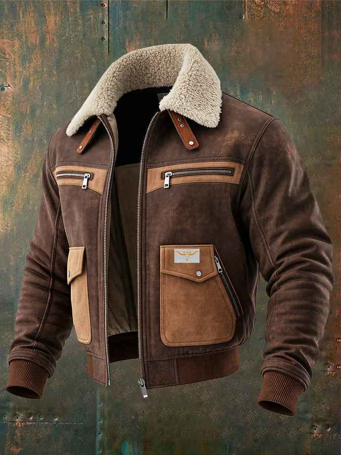 Donovan | Men's Vintage Teddy-Collar Jacket