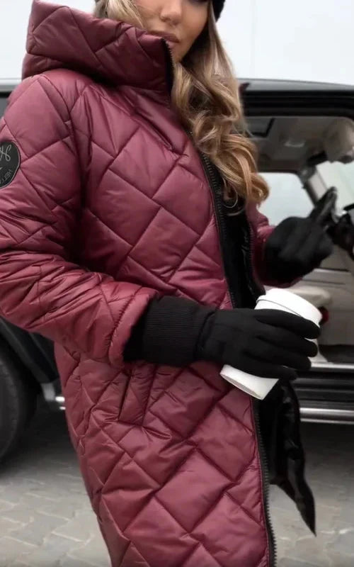 Brielle | Hooded Quilted Down Coat