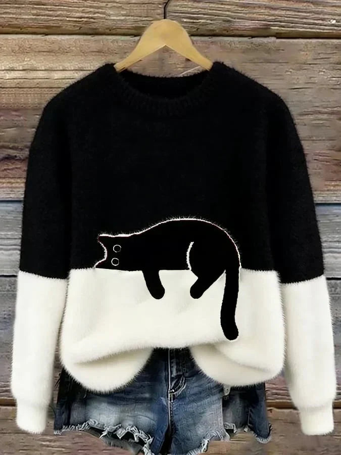 Luna | Women's Cat Motif Jumper