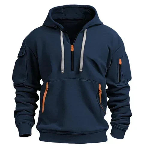 Landon | Men's Half-Zip Hoodie with Pockets