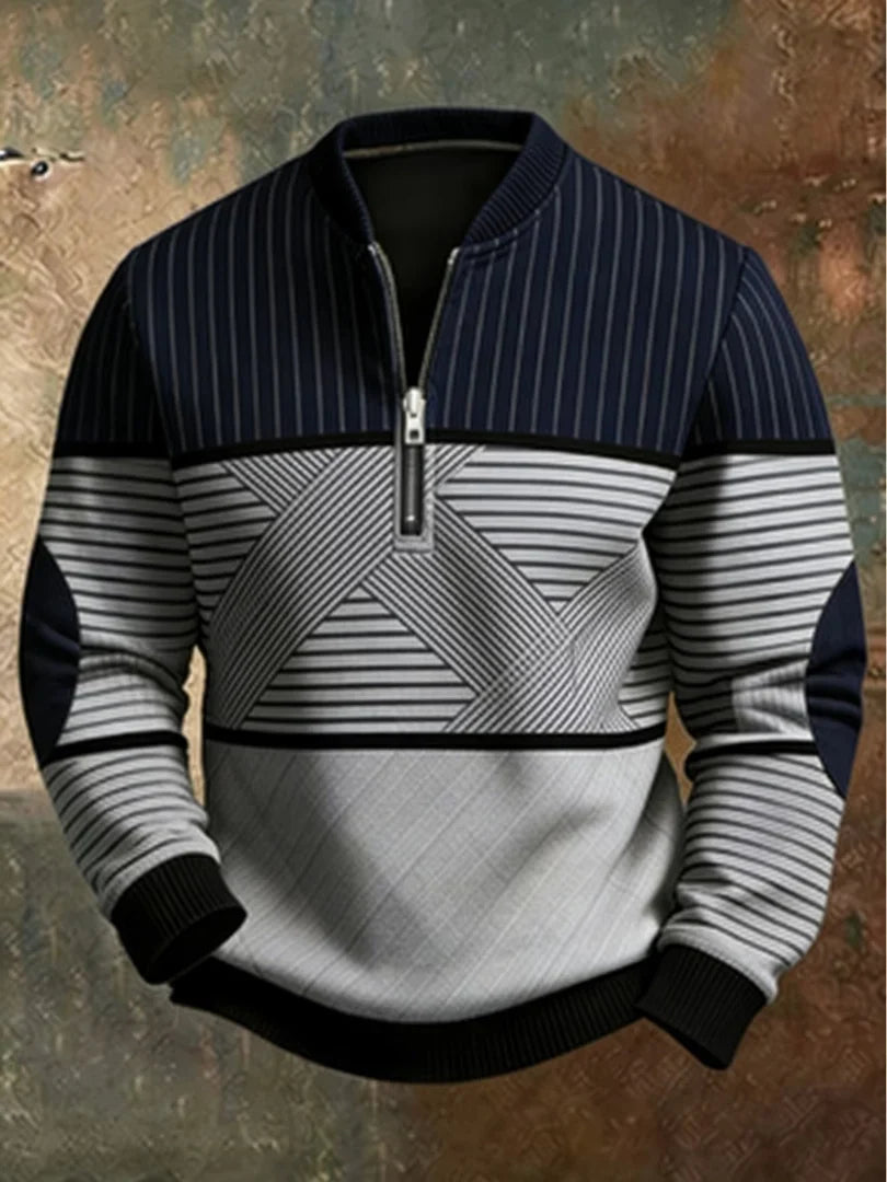 Viktor | Stylish Men's Half-Zip Jumper