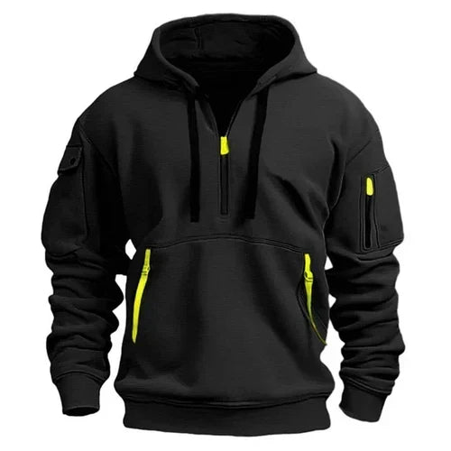 Landon | Men's Half-Zip Hoodie with Pockets