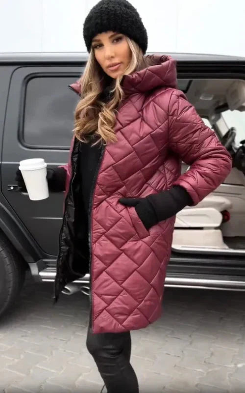 Brielle | Hooded Quilted Down Coat