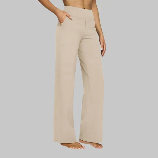 Calista | Women's Straight-Leg Jersey Trousers
