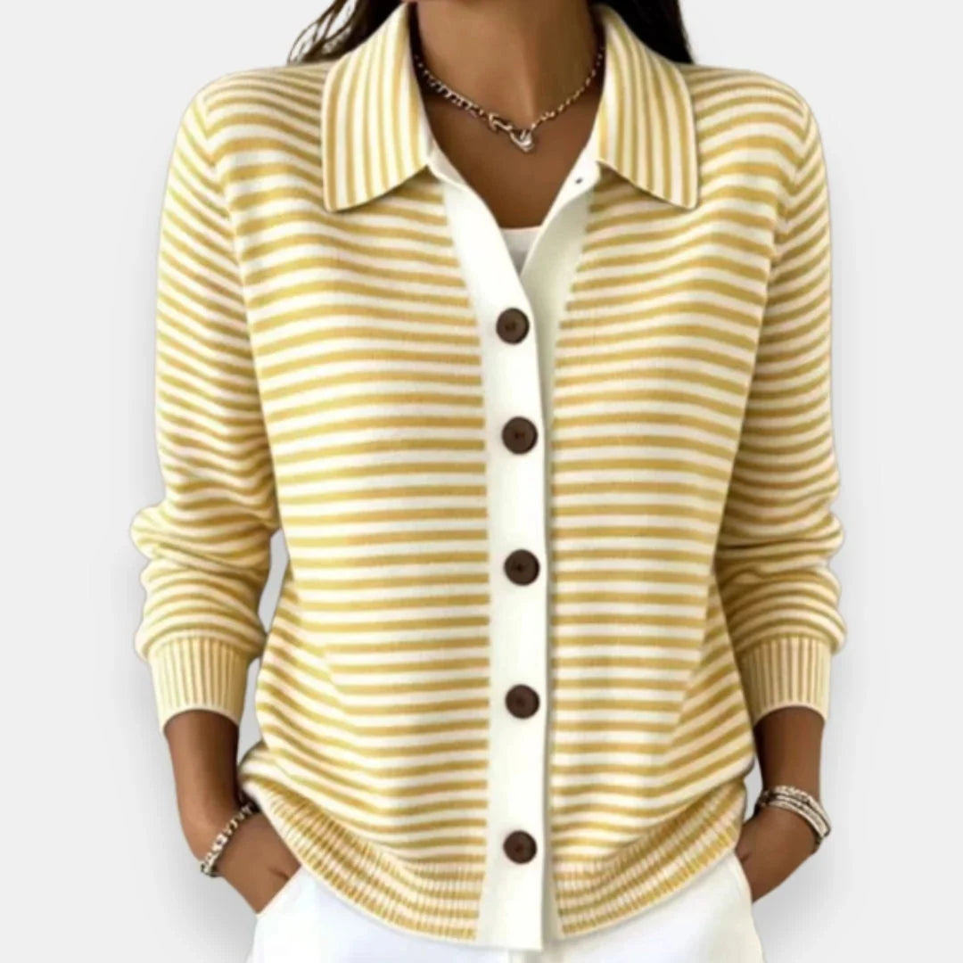 Nola | Striped Autumn Cardigan