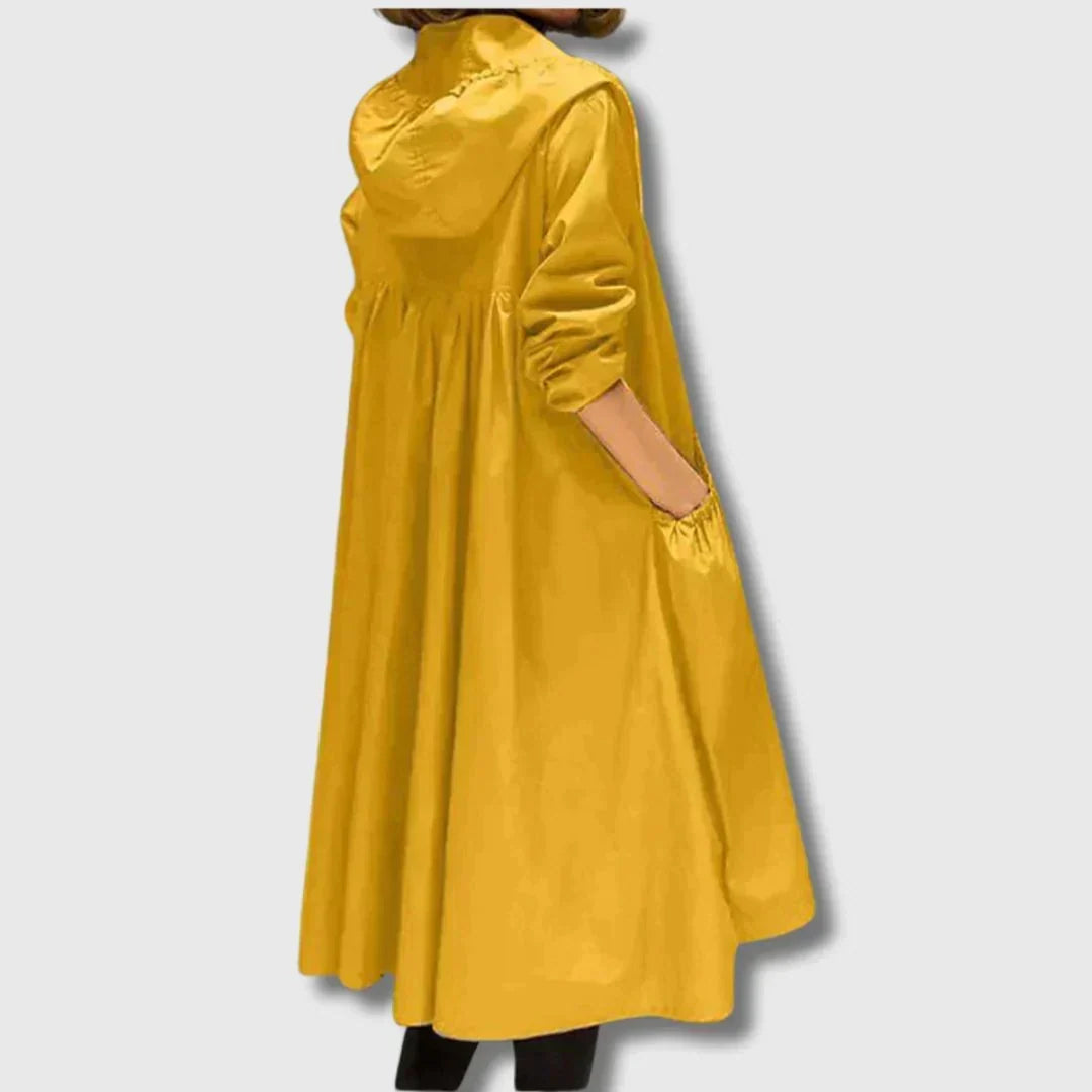 Roberta | Long Zip-Up Trench Coat