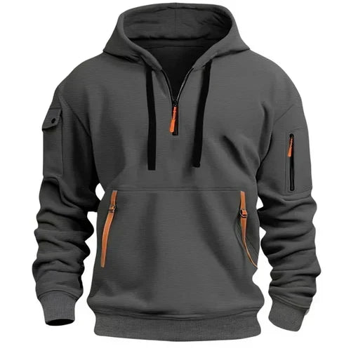 Landon | Men's Half-Zip Hoodie with Pockets