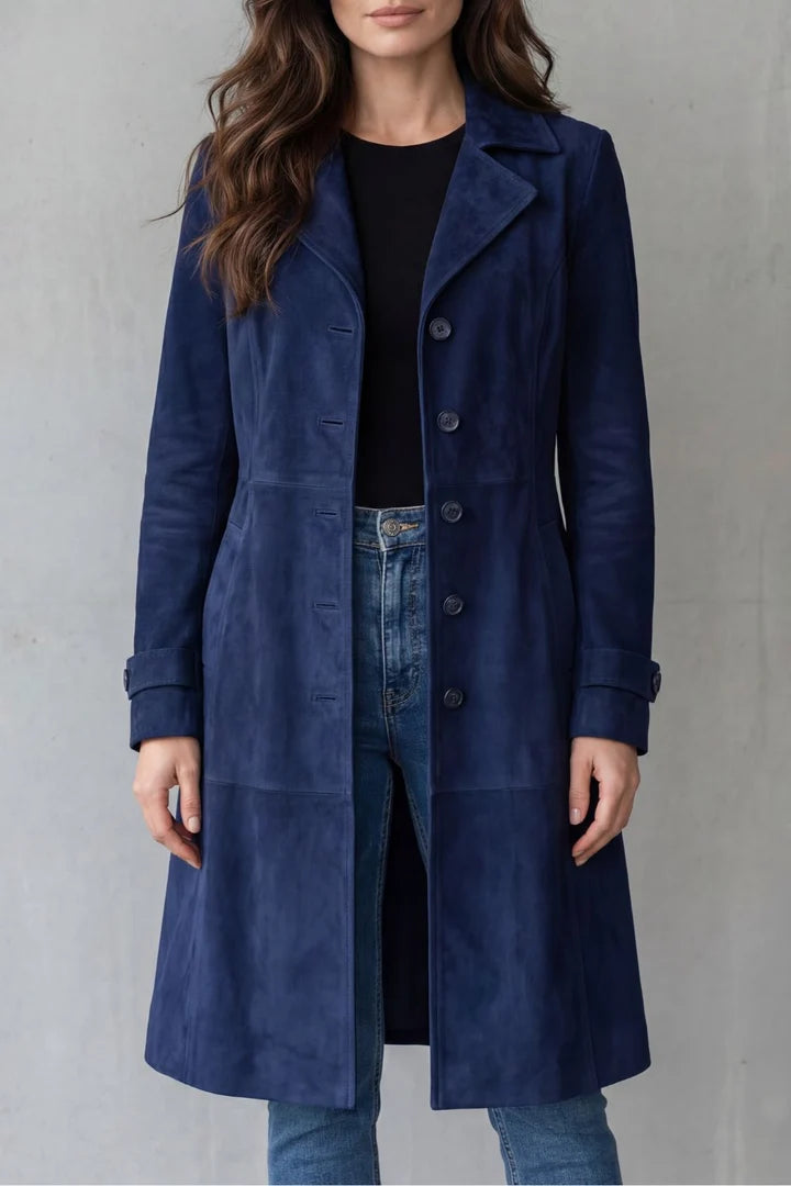 Disa | Vintage Suede Long Coat