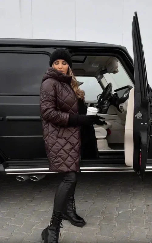 Brielle | Hooded Quilted Down Coat