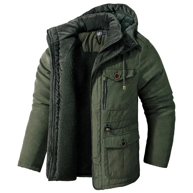 Lucien | Men's Fleece-Lined Hooded Winter Jacket