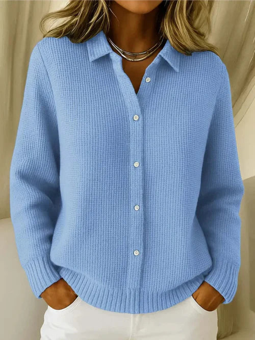 Livia | Fine-Knit Textured Cardigan