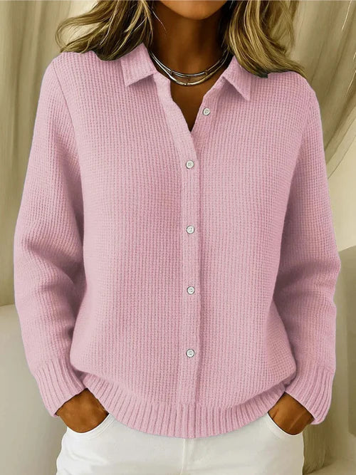 Livia | Fine-Knit Textured Cardigan