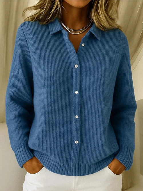 Livia | Fine-Knit Textured Cardigan