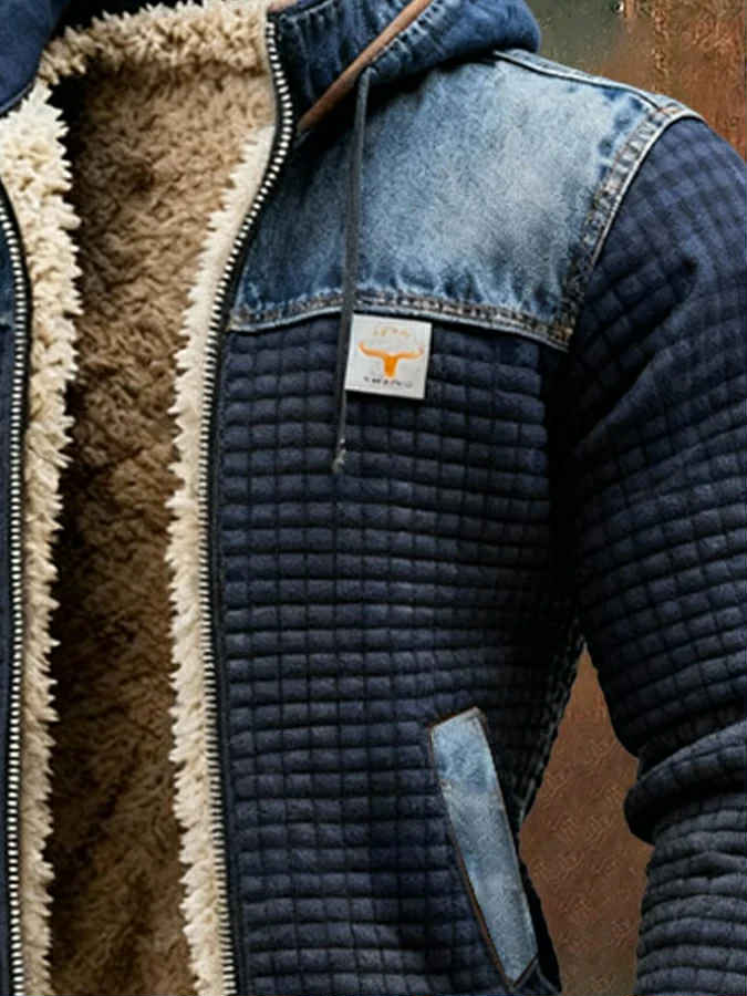 Damien | Men's Insulated Quilted Denim Jacket