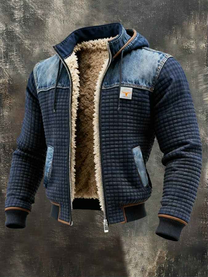 Damien | Men's Insulated Quilted Denim Jacket