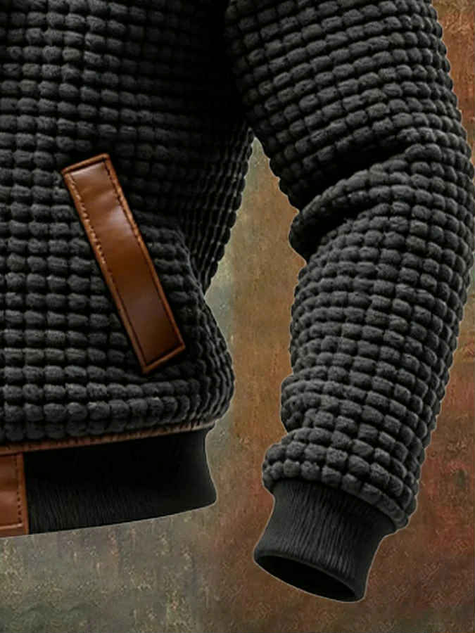 Kelvin | Men's Insulated Quilted Jacket with Leather Details