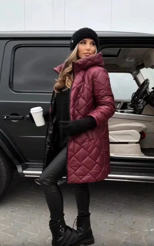 Brielle | Hooded Quilted Down Coat