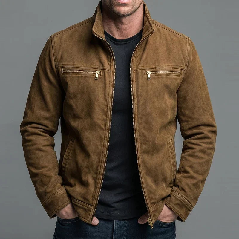 Nereo | Vintage Cotton Jacket with Zip