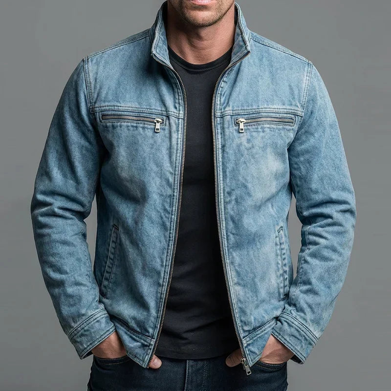 Nereo | Vintage Cotton Jacket with Zip