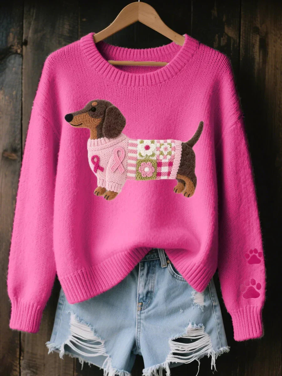Naoni | Dog Motif Knitted Jumper
