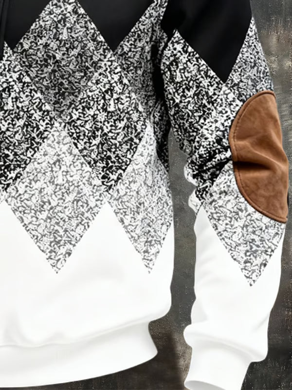 Leroy | Retro Colour-Block Zip Sweatshirt