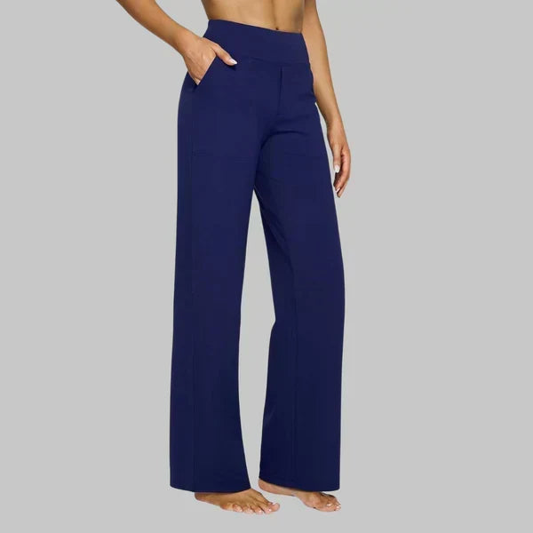 Calista | Women's Straight-Leg Jersey Trousers