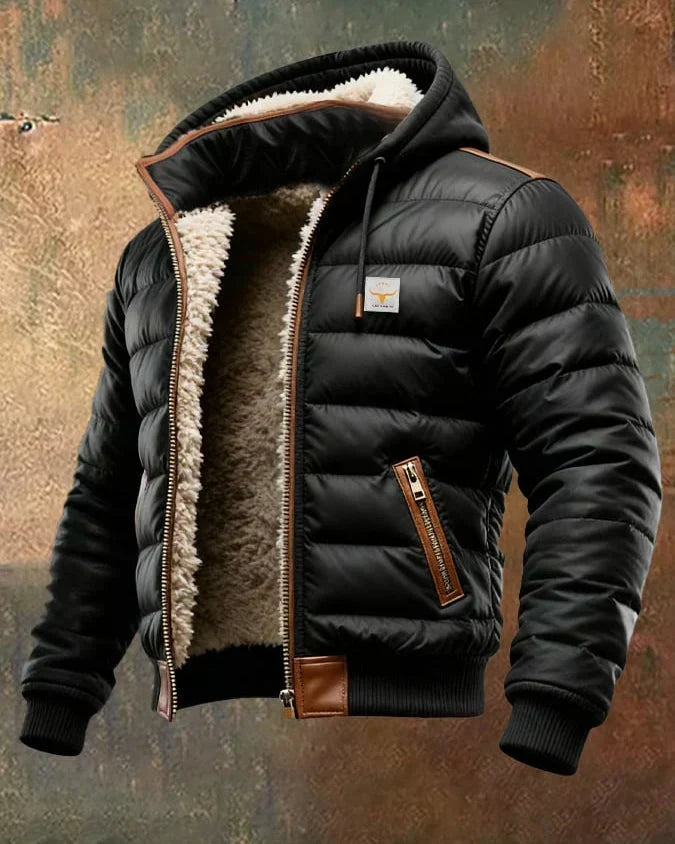 Topuria | Sherpa-Lined Quilted Jacket