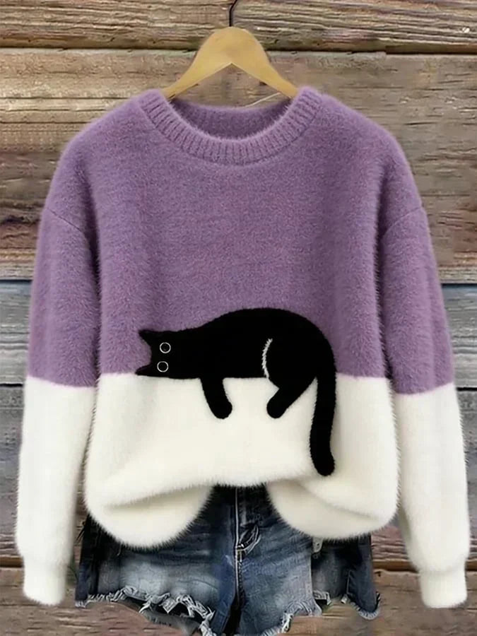 Luna | Women's Cat Motif Jumper