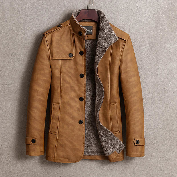 Cesare | Men's Suede Winter Coat