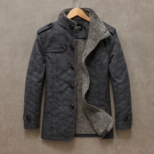 Cesare | Men's Suede Winter Coat
