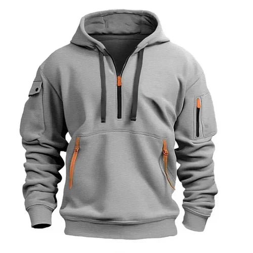 Landon | Men's Half-Zip Hoodie with Pockets
