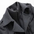 Stephen | Double-Collar Wool Business Coat
