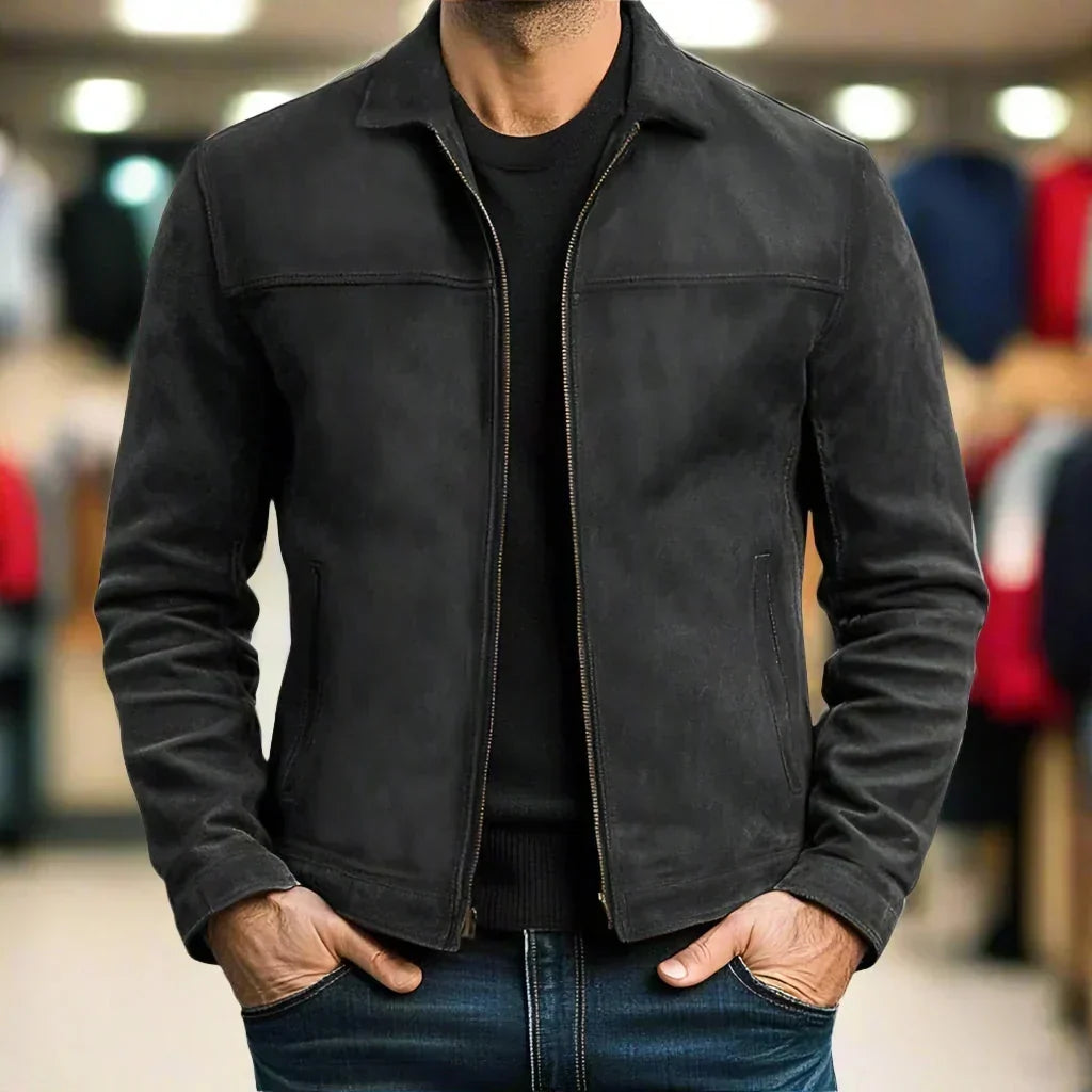 Crawford | Men's Zip-Up Leather Jacket