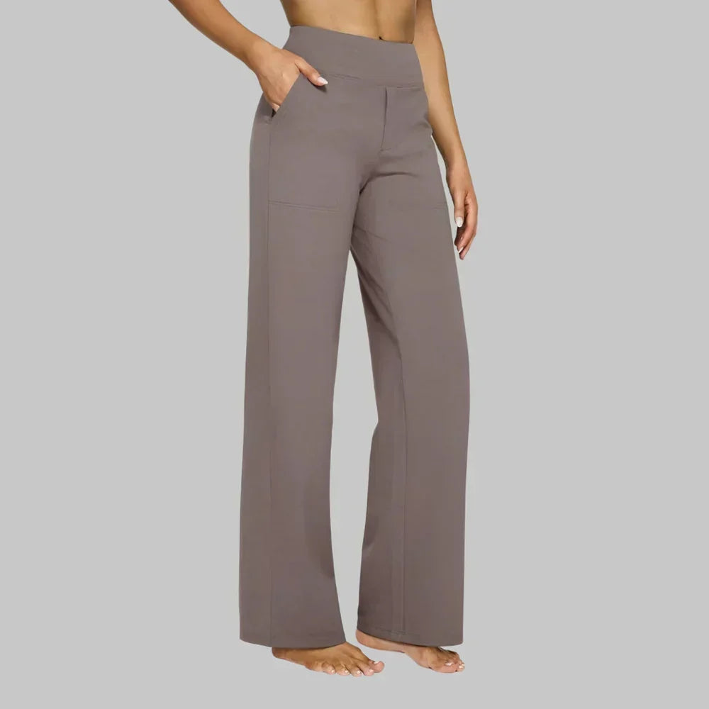 Calista | Women's Straight-Leg Jersey Trousers