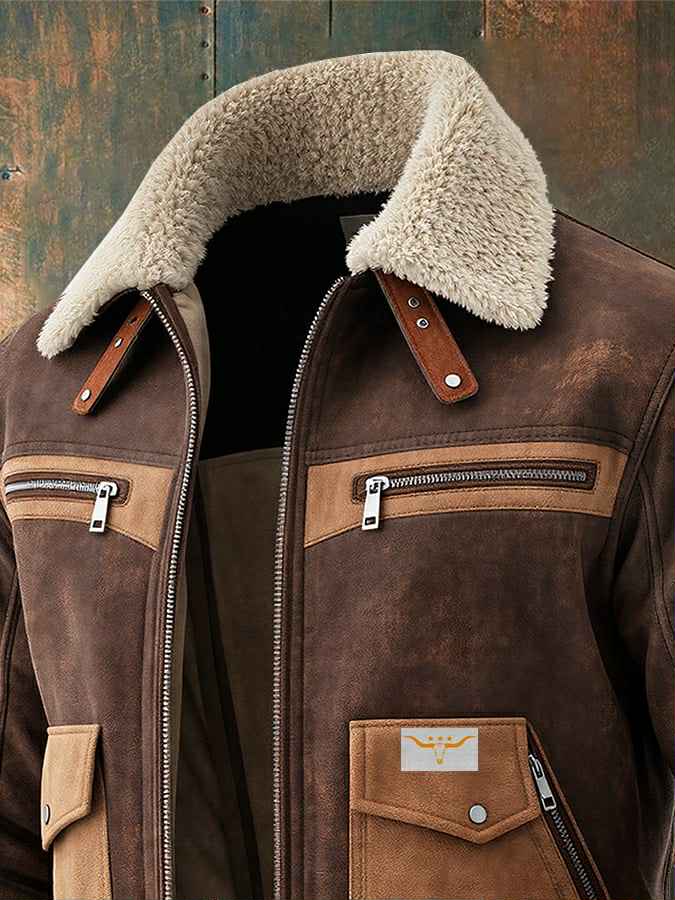 Donovan | Men's Vintage Teddy-Collar Jacket