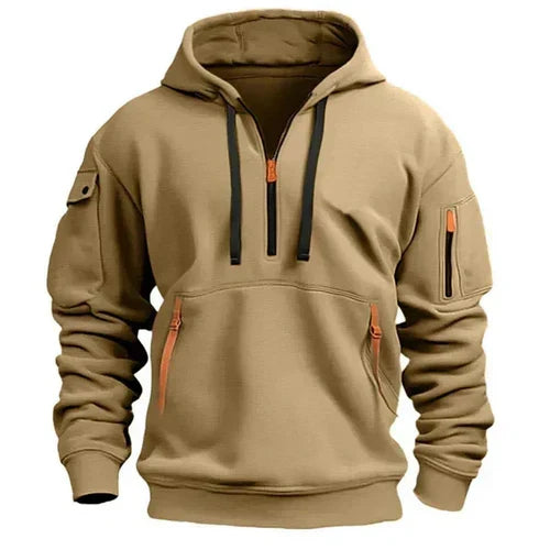 Landon | Men's Half-Zip Hoodie with Pockets