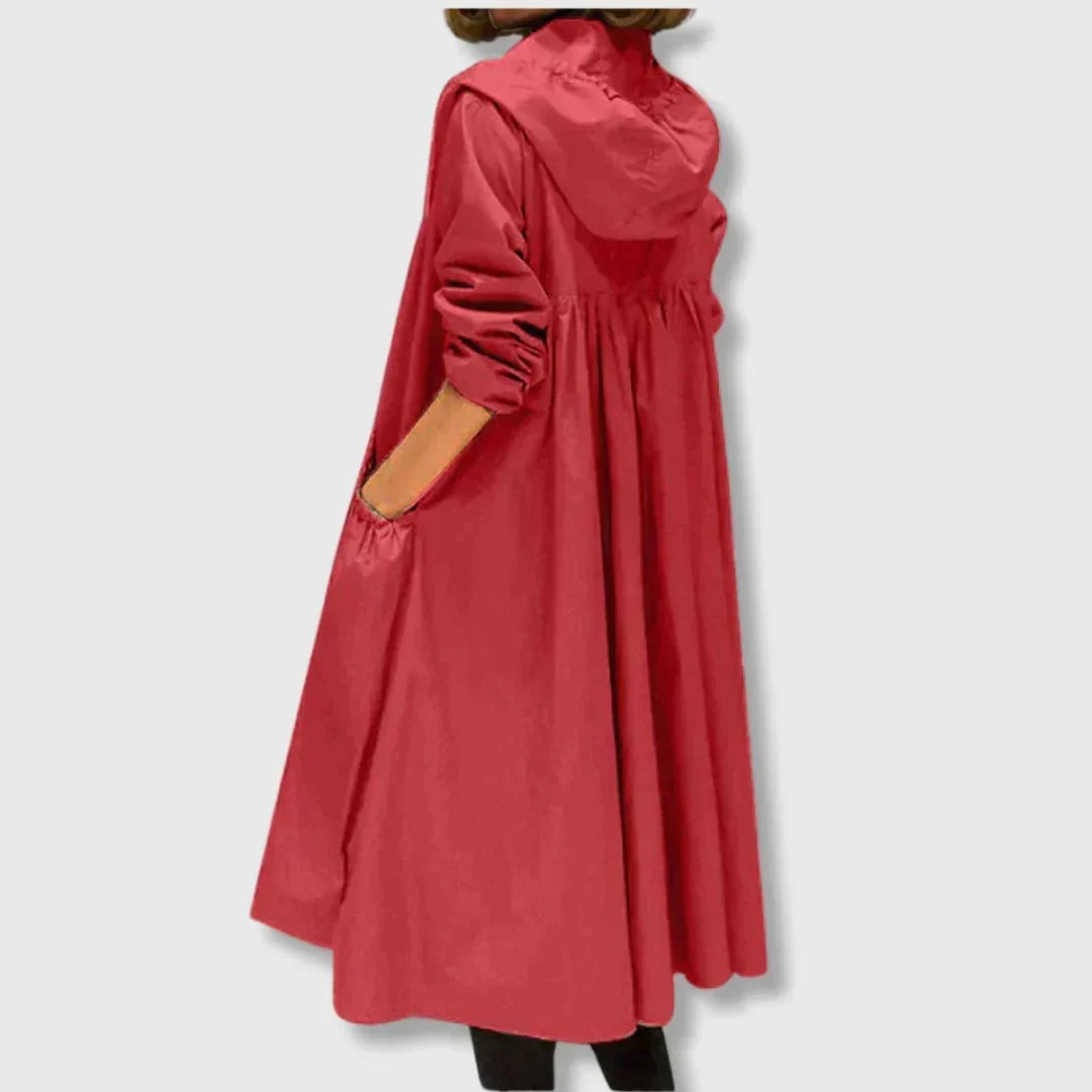 Roberta | Long Zip-Up Trench Coat