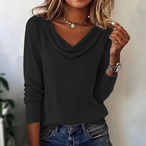 Nina | High-Neck Long-Sleeve Jumper