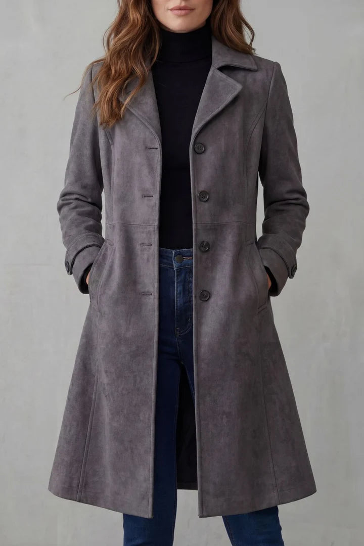Disa | Vintage Suede Long Coat