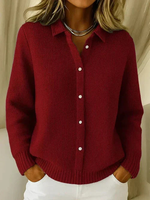 Livia | Fine-Knit Textured Cardigan
