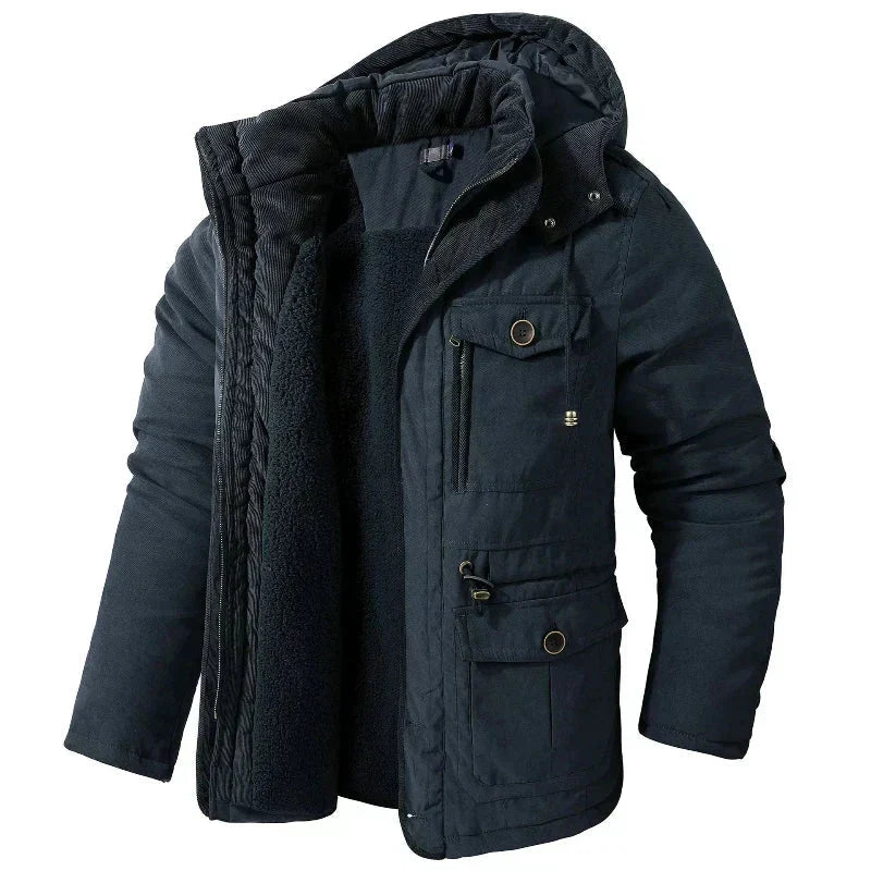 Lucien | Men's Fleece-Lined Hooded Winter Jacket