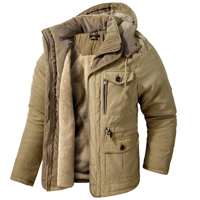 Lucien | Men's Fleece-Lined Hooded Winter Jacket