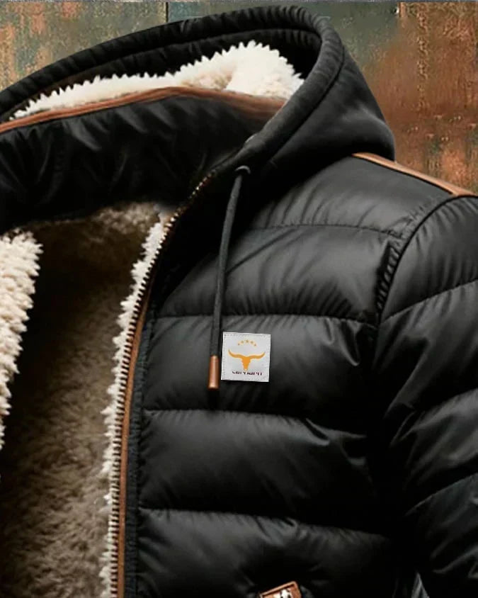 Topuria | Sherpa-Lined Quilted Jacket