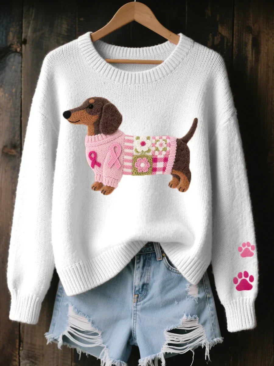Naoni | Dog Motif Knitted Jumper