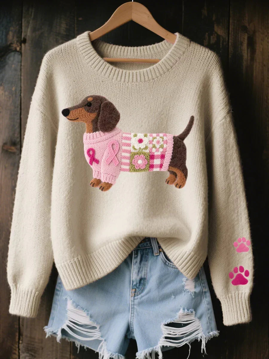 Naoni | Dog Motif Knitted Jumper
